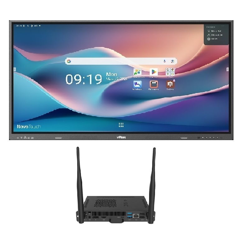 Інтерактивна панель Vivitek NovoTouch 65" (BK653i), комп. модуль (i5 12Gen/8/256/W11Pro), настінне кріплення